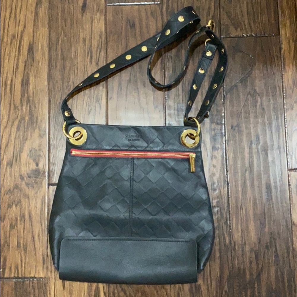 Black Hammitt Crossbody Satchel Bag